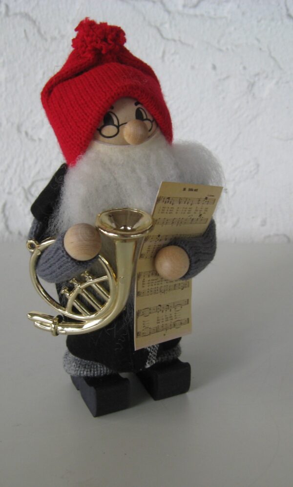 Tomte w/French horn Ljungströms of Sweden  6"