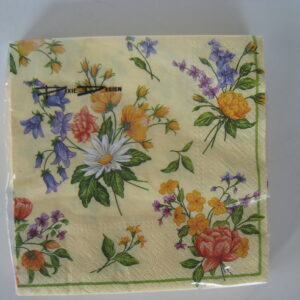 "Sommarblomster" yellow luncheon napkins