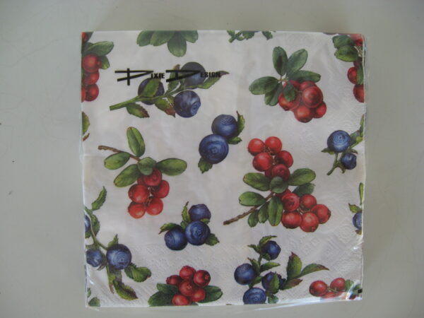 Blueberry/lingonberry luncheon napkins