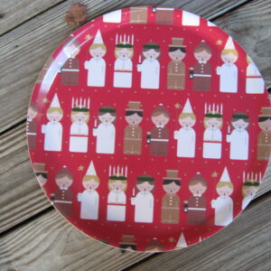 Round Lucia tray 15" laminated wood Made in Sweden