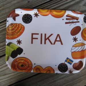 Fika tray  laminated wood  Made in Sweden 10.  8"x 11"