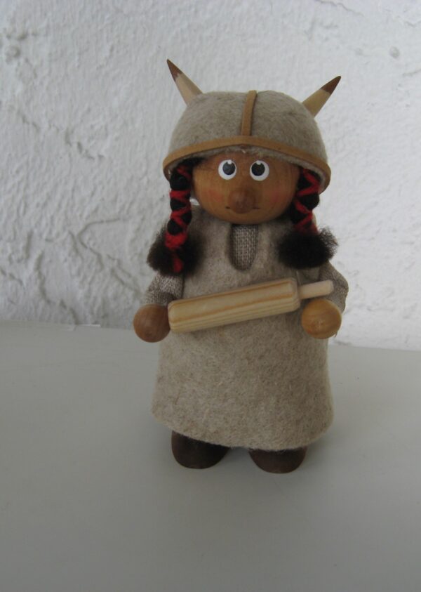 Viking woman  5" tall  Made in Sweden