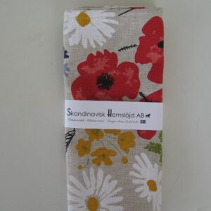 "Flowers" dish towel  "27 x 18"  Made in Sweden