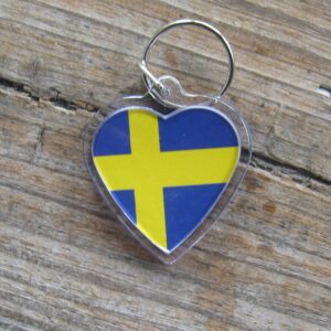 Swedish heart shape key ring