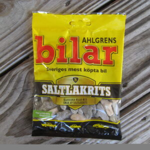 Ahlgrens Bilar "salt licorice" foam candy Sweden 100 grams