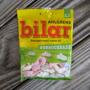 Ahlgrens Bilar "sweet/sour" foam candy Sweden  100 grams