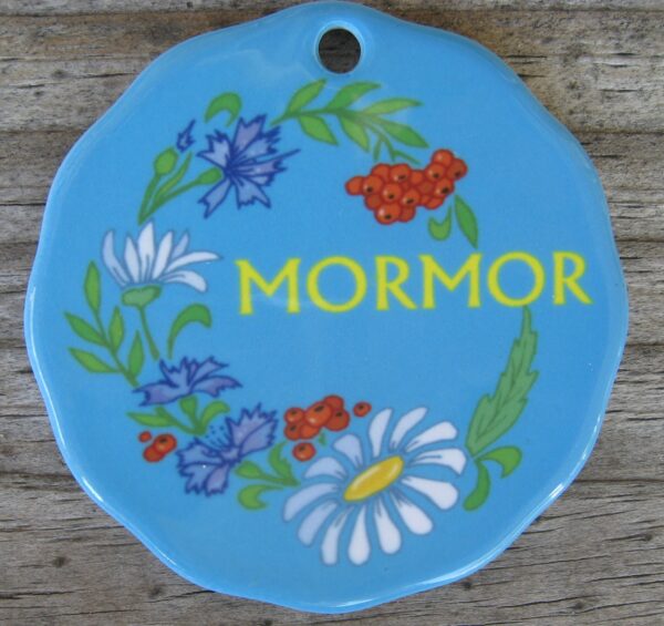 Ceramic "Mormor" ornament 3"