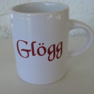 Ceramic glögg cup  2.5 " diameter x 2"