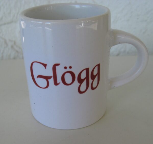 Ceramic glögg cup  2.5 " diameter x 2"