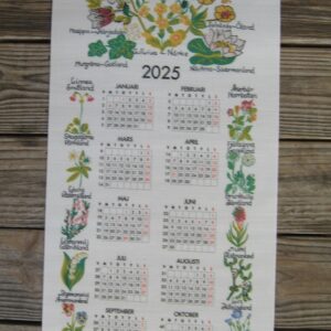 Fabric "Swedish Landscape" calendar 2025   36" x 13.5"