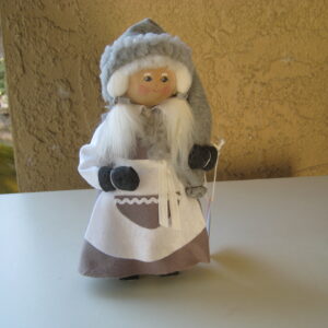 Grey lady tomte 8" Butticki of Sweden