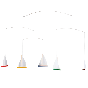 5 Boat Dinghy Regatta  Flensted of Denmark   14" x 26"