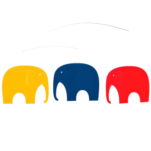 Elephant Party mobile  Flensted of Denmark   14" x 25"