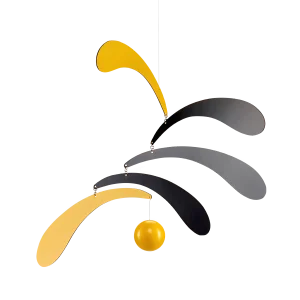 Flowing Rhythm, yellow  Flensted of Denmark   18" x 12"