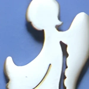 Pewter angel ornament 2"  Made in Sweden  1 LEFT
